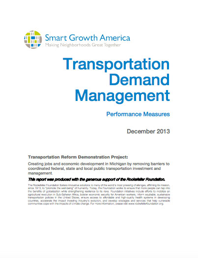 Transportation Demand Management in Southeast Michigan