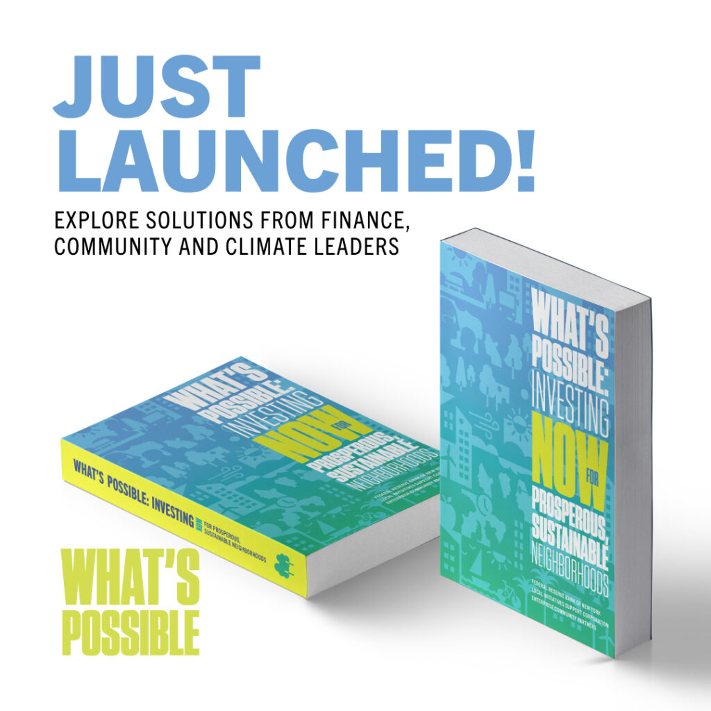 Just Launched! Explore solutions from finance, community and climate leaders in the new book What's Possible
