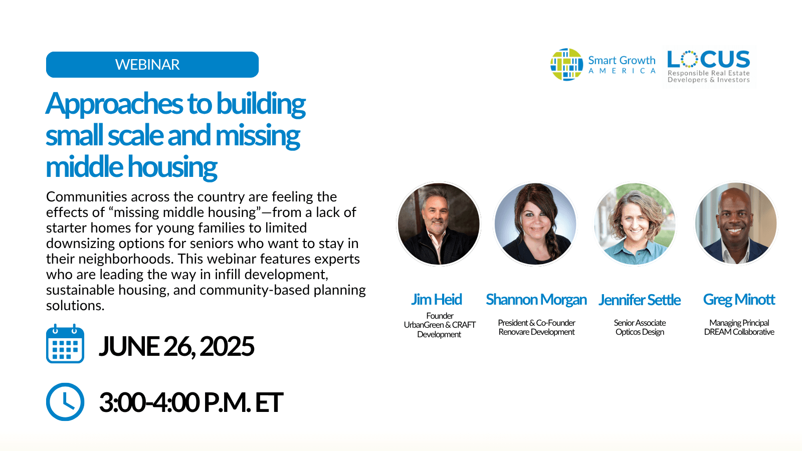 Webinar: Approaches to building small scale and missing middle housing