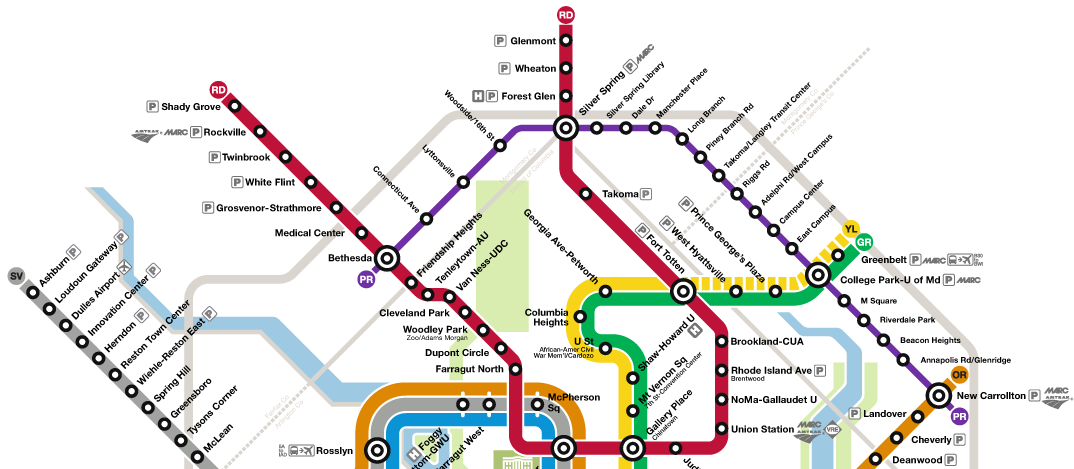  />The Purple line will connect a plethora of bus and rail lines when it opens. (Image: <a style=
