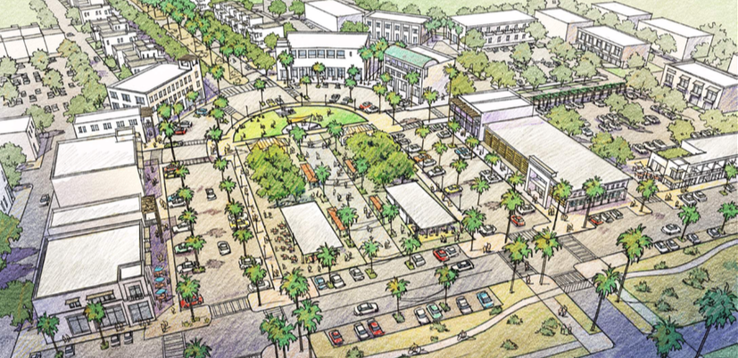  />Rendering of development under the University Neighborhood Specific Plan in Palm Desert, CA, winner of the 2017 Driehaus Award. (Image: Sargent Town Planning)</span></p>
<p><strong>It’s time to pick the nation’s top form-based code. While this type of zoning is catching on, some form-based codes can miss the mark if they deviate from best practices. That’s where the Form-Based Codes Institute’s standards—and the Driehaus Award—come in.</strong></p>
<p><span style=