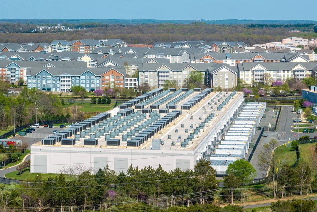 Aerial pic of Data Center in Asburn, VA